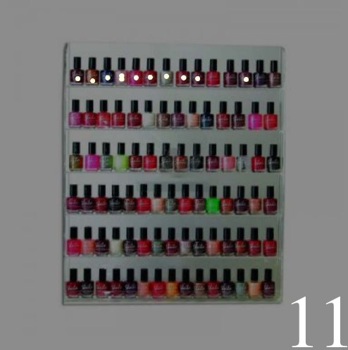 CAD-GD with C-REX prediction for nail polish in the top layer